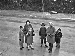 On the frozen River Ogmore - January 1963